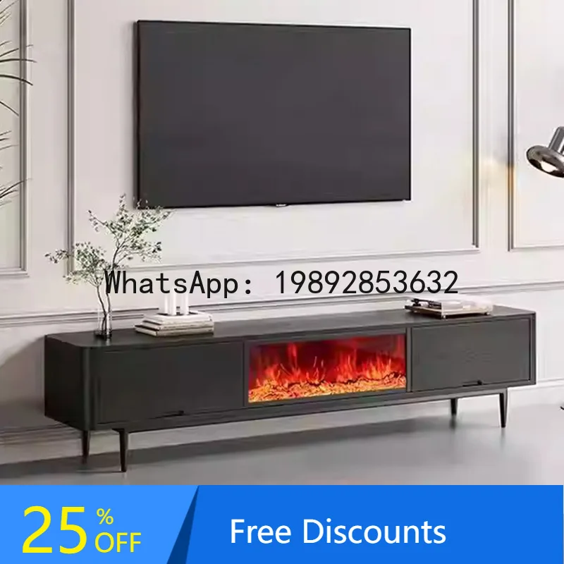 

XL Fireplace Rock Board Coffee Table Combination TV Cabinet Embedded Home Living Room TV Cabinet
