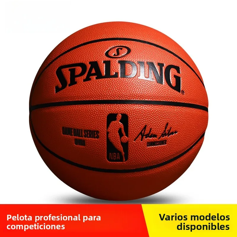 

Баскетбольный мяч Spalding Official Store No.7 для взрослых, для тренировок на открытом воздухе и соревнований, специальный подарок для мальчиков, из полиуретана, для использования в помещении.