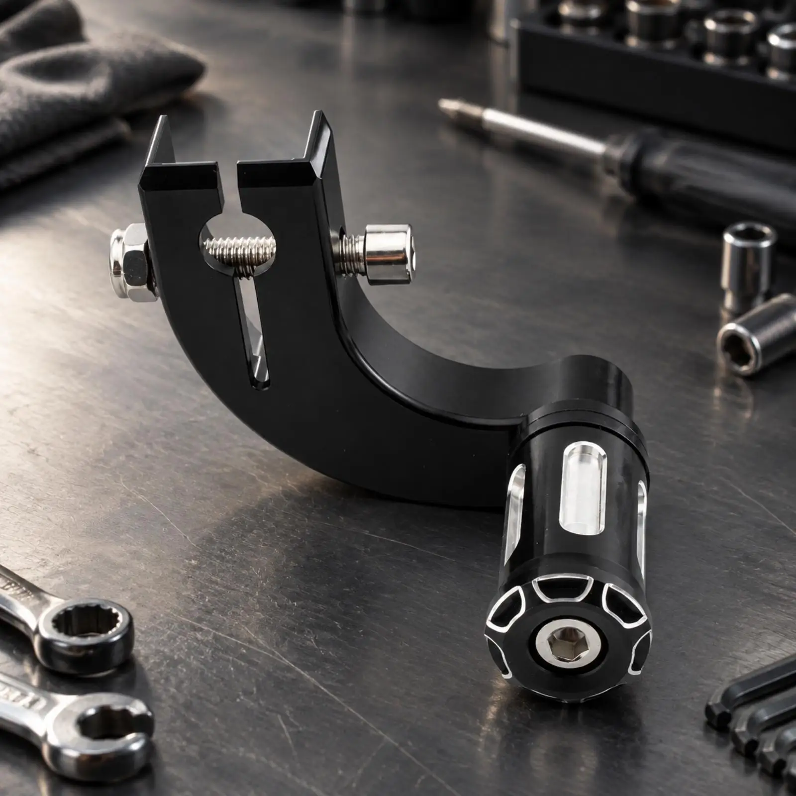 Softail Move Lever Black Mid-Control Rear Move Lever Clamp-Style Motorcycle Shifter Long-Lasting
