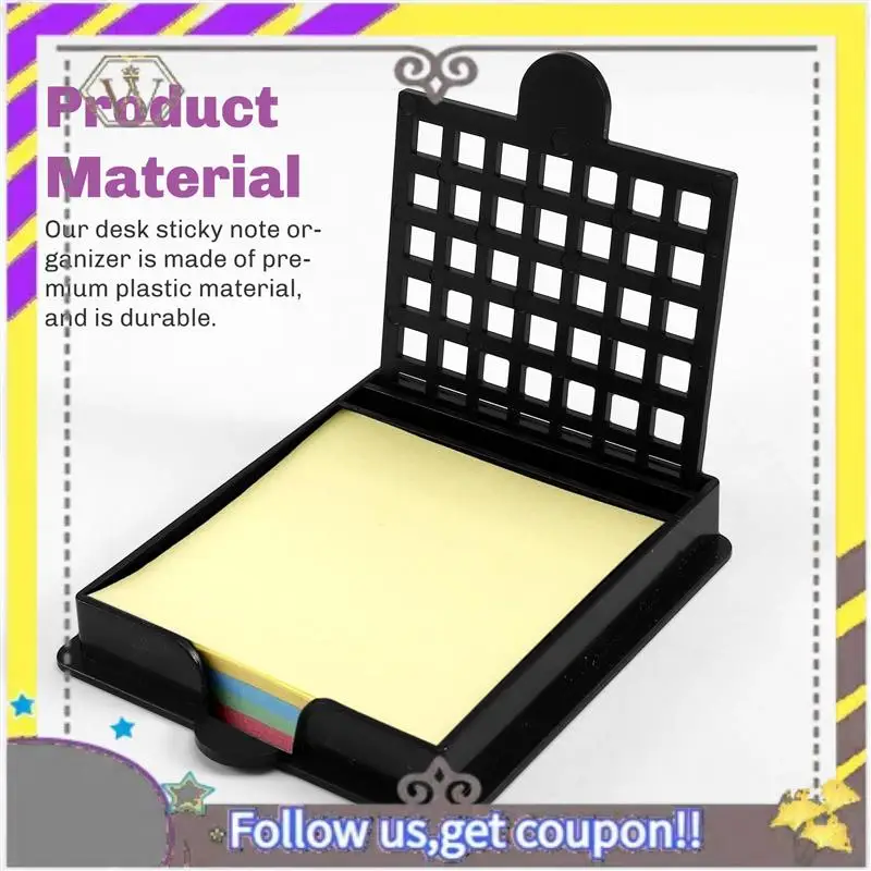 新しい多機能メモホルダー、ステンシル付き、3X3インチの自己粘着メモ帳、ディスペンサー、クリップ用