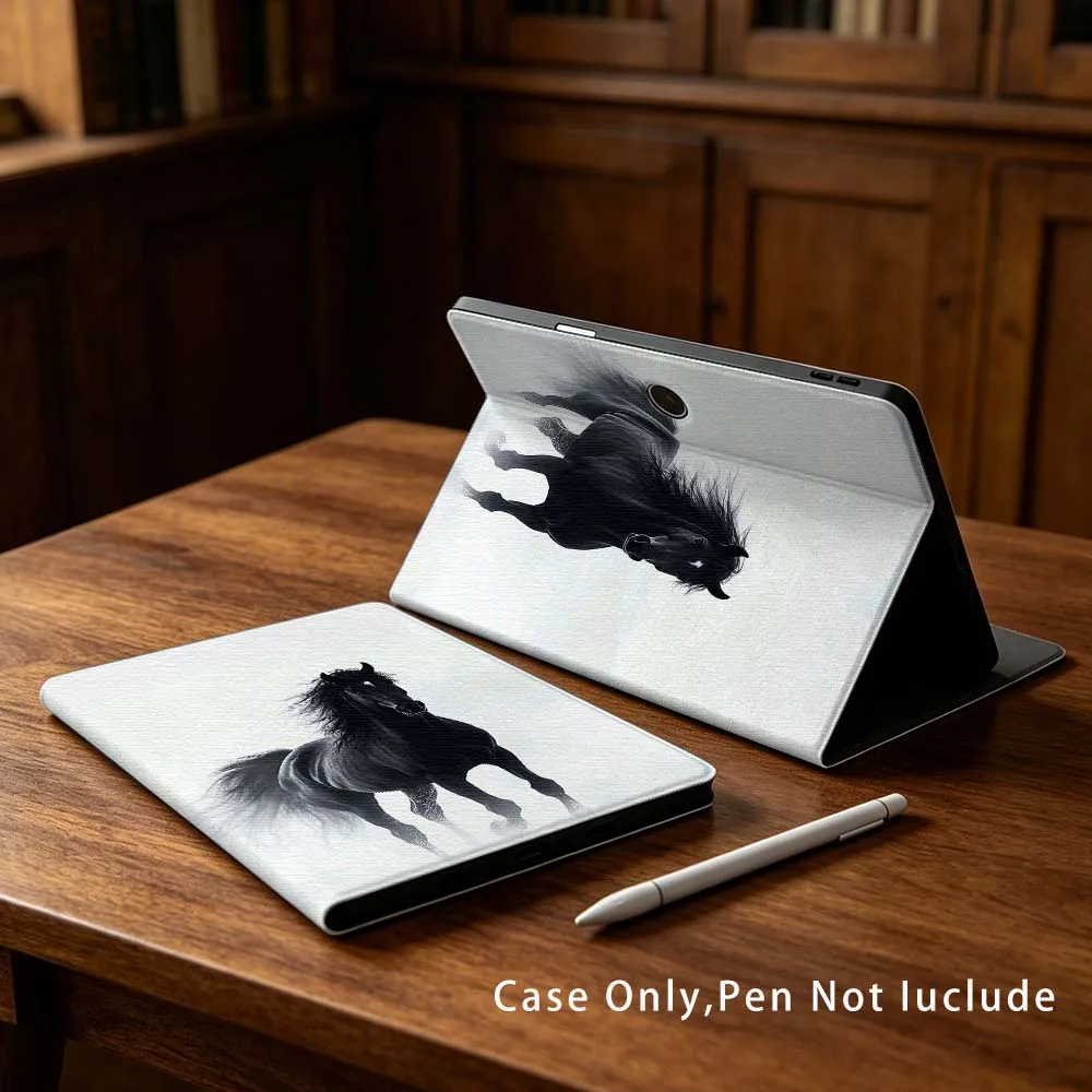 Animals Dark Cool Horse Soft For OPPO VIVO IQOO OnePlus Realme Pad 3 Pro 13 12.1 11.4 11 inch Pen Tray Tablet Case