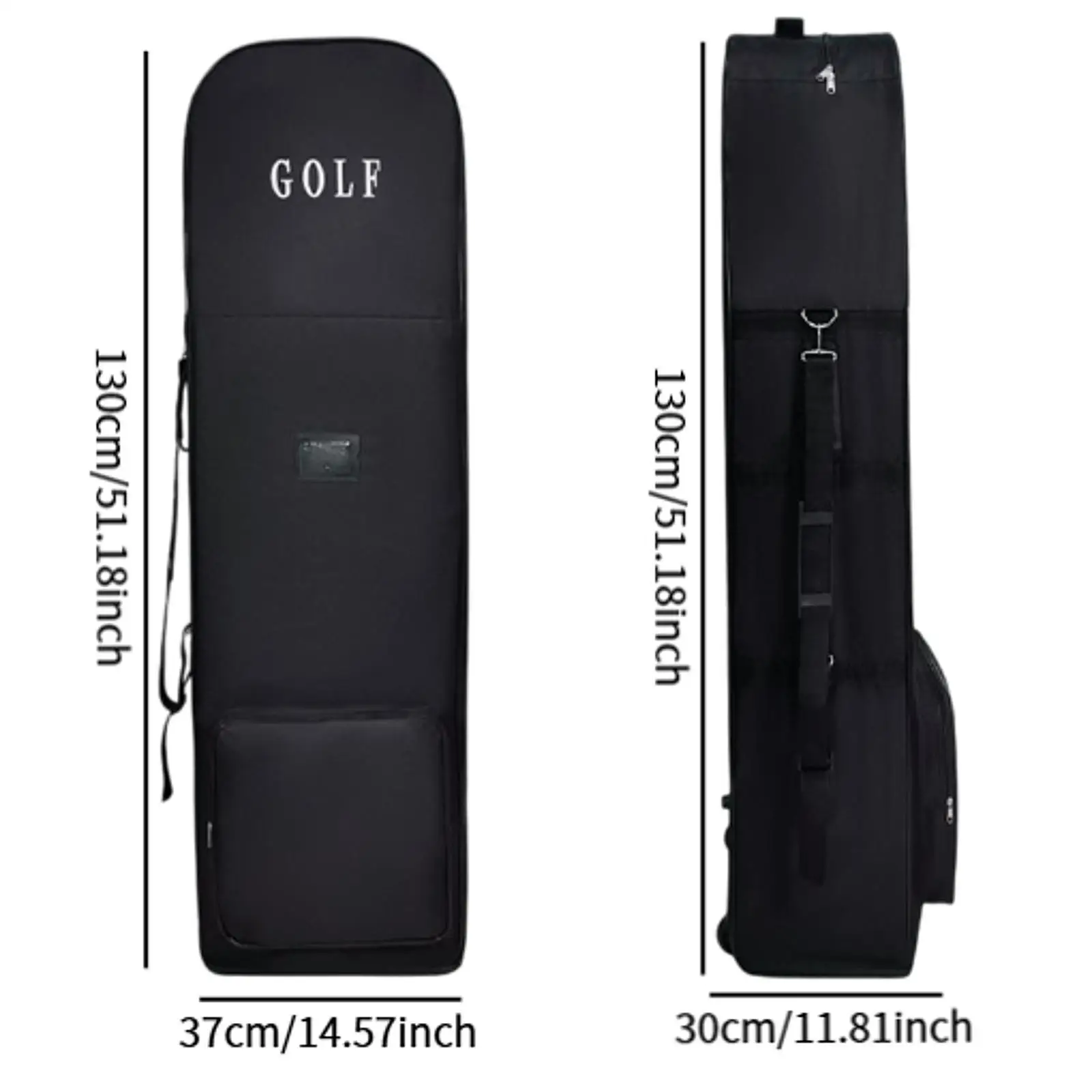 

Golf Travel Bag Padded with Shoulder Strap Lightweight Portable Carry Bag for Golfer Men Outdoor Activities Indoor Traveling
