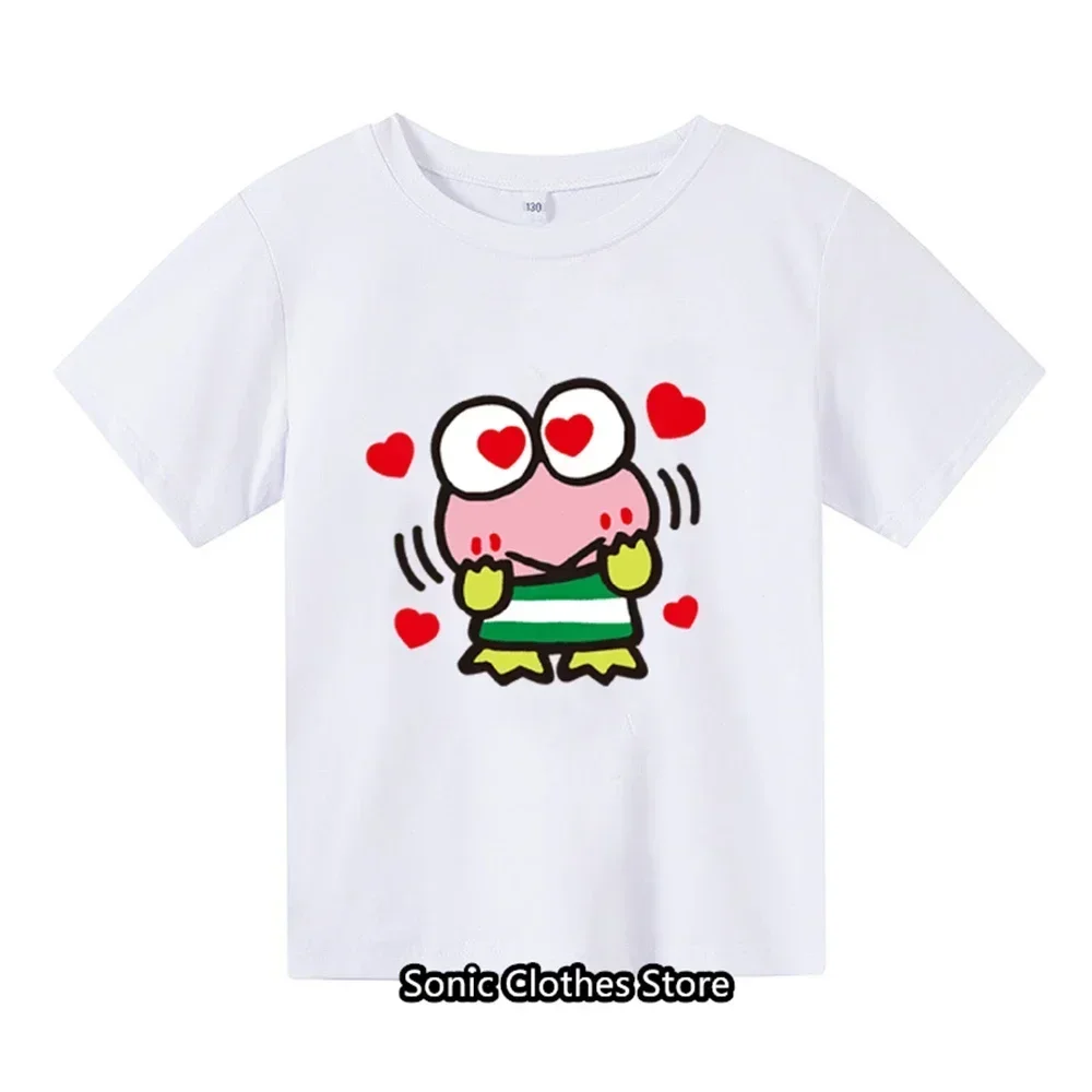 Summer New MINISO Cinnamon T-shirt for Kids, Girls, Boys Fashion, Casual Short Sleeve Cartoon T-shirt