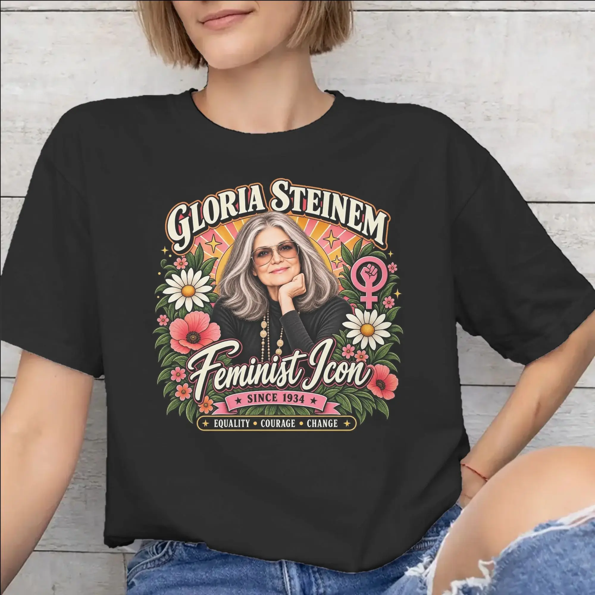 RIP Gloria Steinem  New Arrival T Shirt for Men Women  Pure Cotton  Tee Shirt Clothes