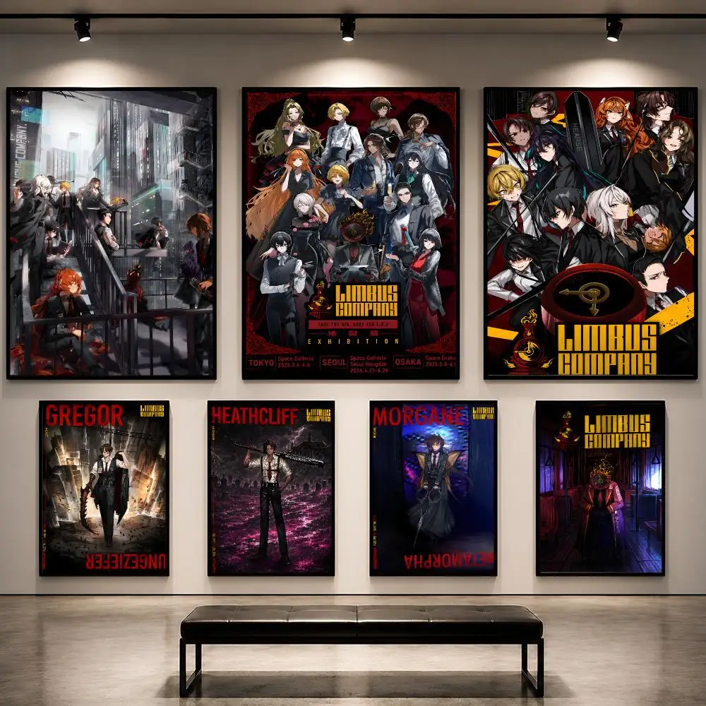 Game Limbus Company Project Moon Poster Removable PP Decorative Poster Water-Resistant Print Apartment Dorm Office Cafe Gift