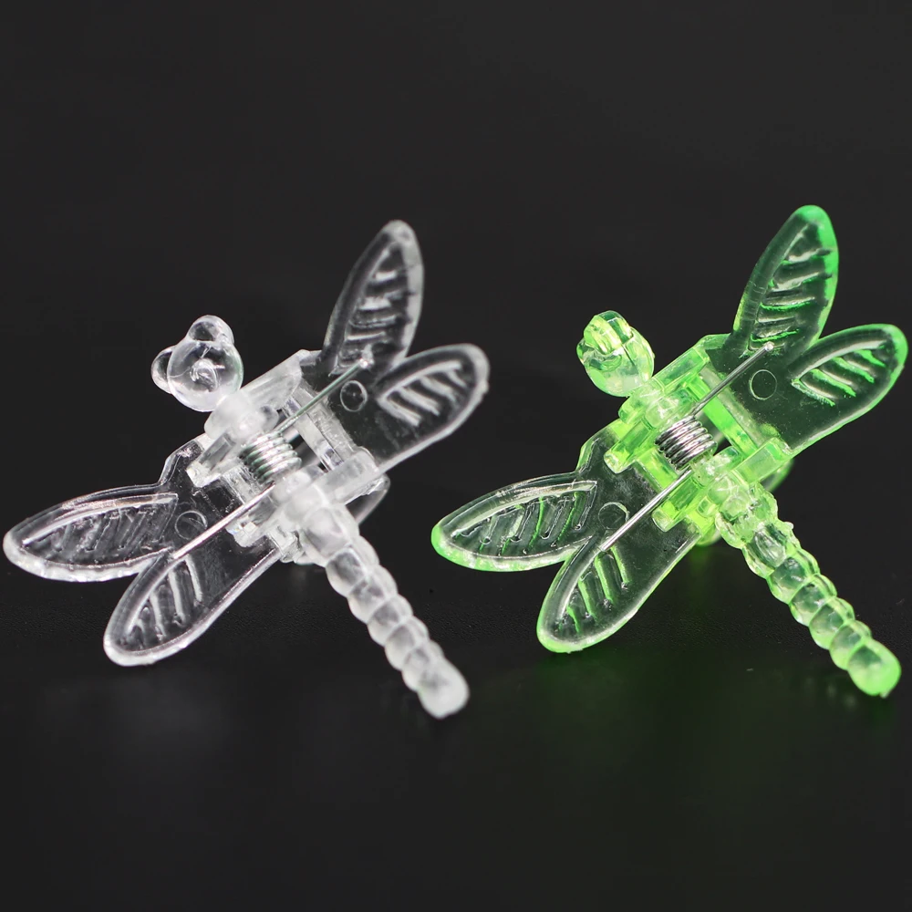 10-100PCS 36x36mm 4-Claw Dragonfly Clips Garden Plants Orchid Clamps for Fixing Climbing Vine Flower Stems Ornamental Decoration