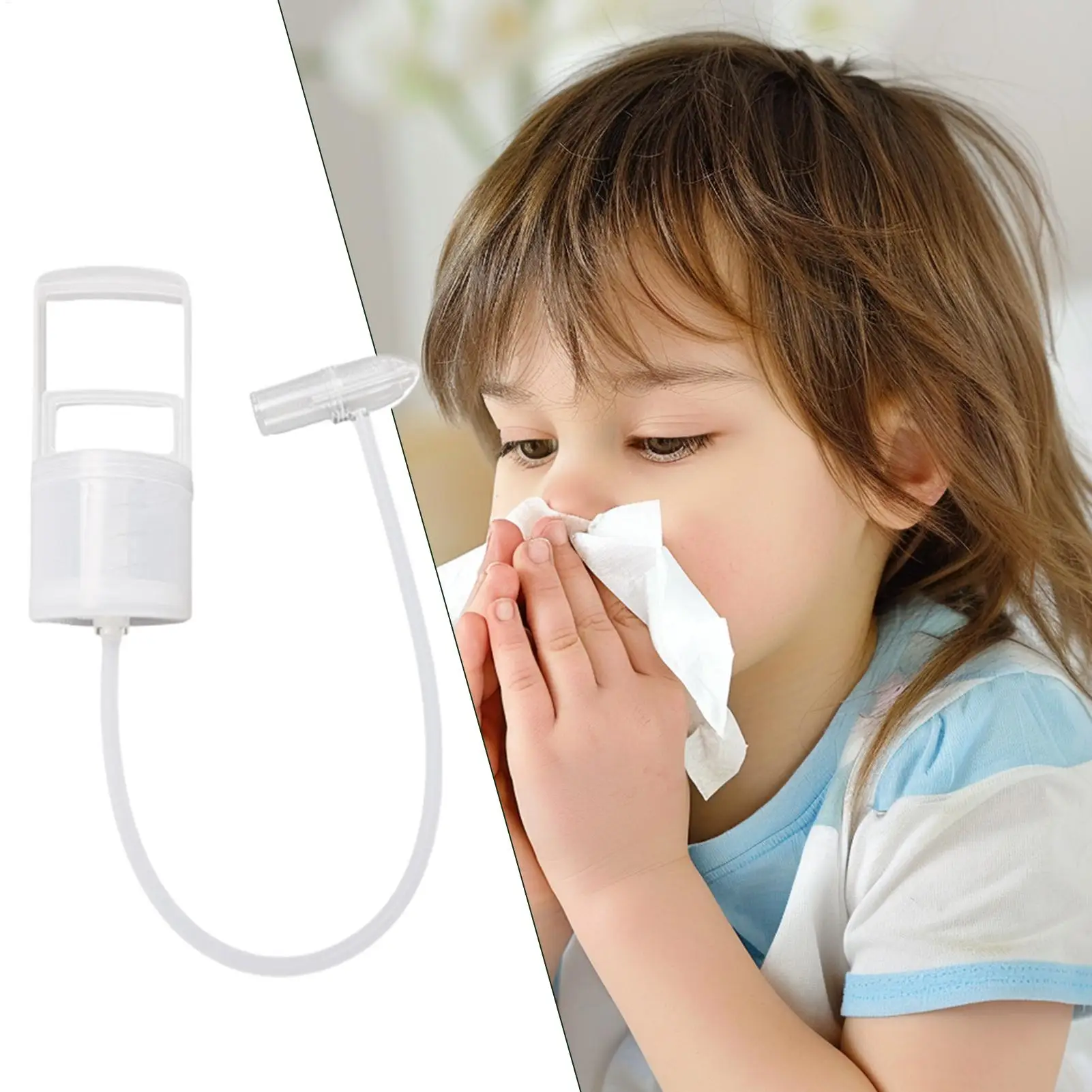 Baby Snot Sucker Manual nasal aspirator Kids Toddler Baby Nose Picker Nasal Aspirator Hand Puller Clogged Passages and Boogers