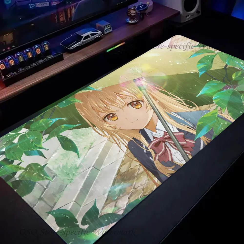 1PC Shiina Mahiru Boden Matte Maus Matte Schreibtisch Matte Mit Pad Gaming Zubehör Prime Gaming XXL Tastatur Pad Polsterung matte