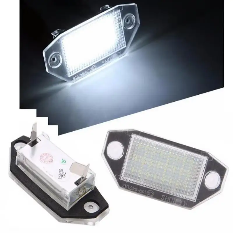 

12V For Ford Mondeo MK3 2000-2007 White Number Power LED 2pcs 24pcs SMD LED License Plate Light Lamp