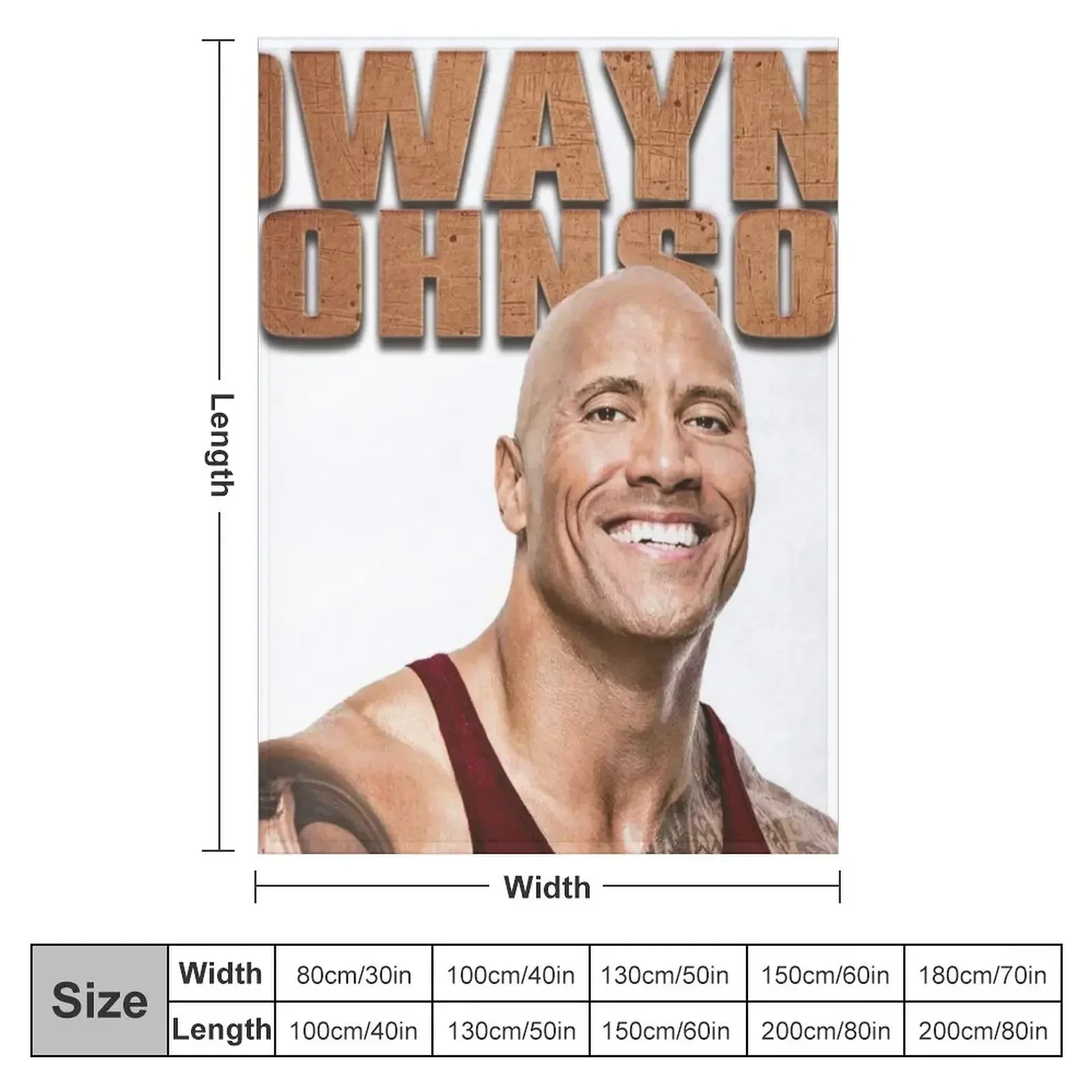 dwayne johnson Throw Blanket Retros Soft Big Decorative Throw Loose Blankets