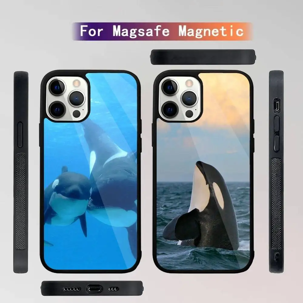 

Killer Whale Orca Phone Case For iPhone 16,15,14,13,12,11,Plus,Pro,Max Mini Magsafe Magnetic Wireless Charging