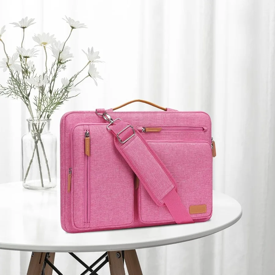 Borsa a tracolla protettiva per laptop MOSISO 360 per computer da 1515,6 pollici con design aperto lateralmente adatto a MacBook Pro HP Dell Leno da 16 pollici