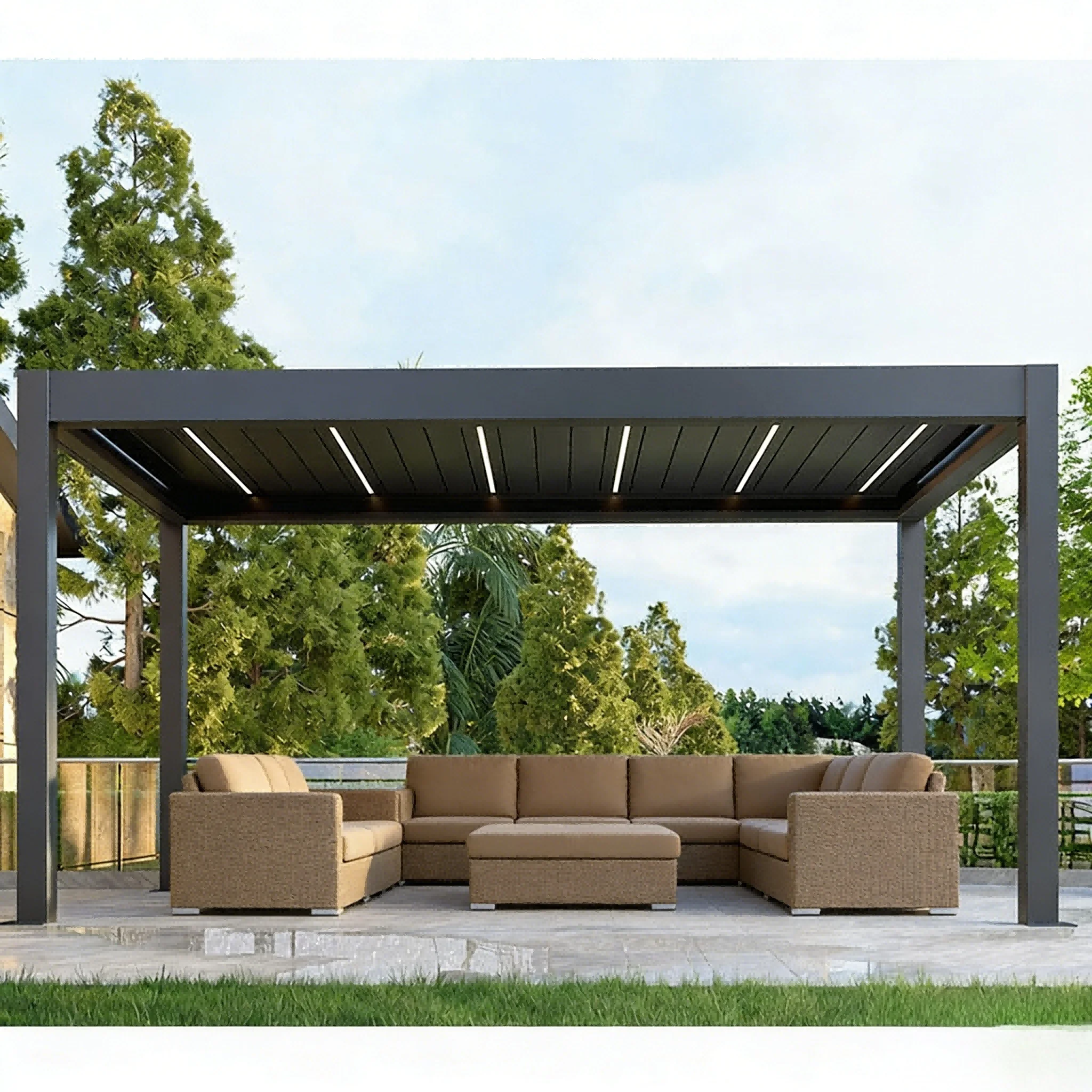 Роскошная пергола из алюминиев – обзор и цена Outdoor Furniture Gazebo