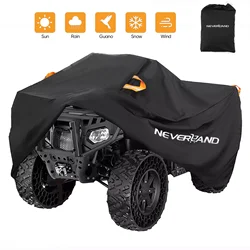 Quad Bike ATV Cover Universal 190T Waterproof Motorcycle Vehicle Scooter Kart Motorbike Resistant Dust UV Protector Black Silver