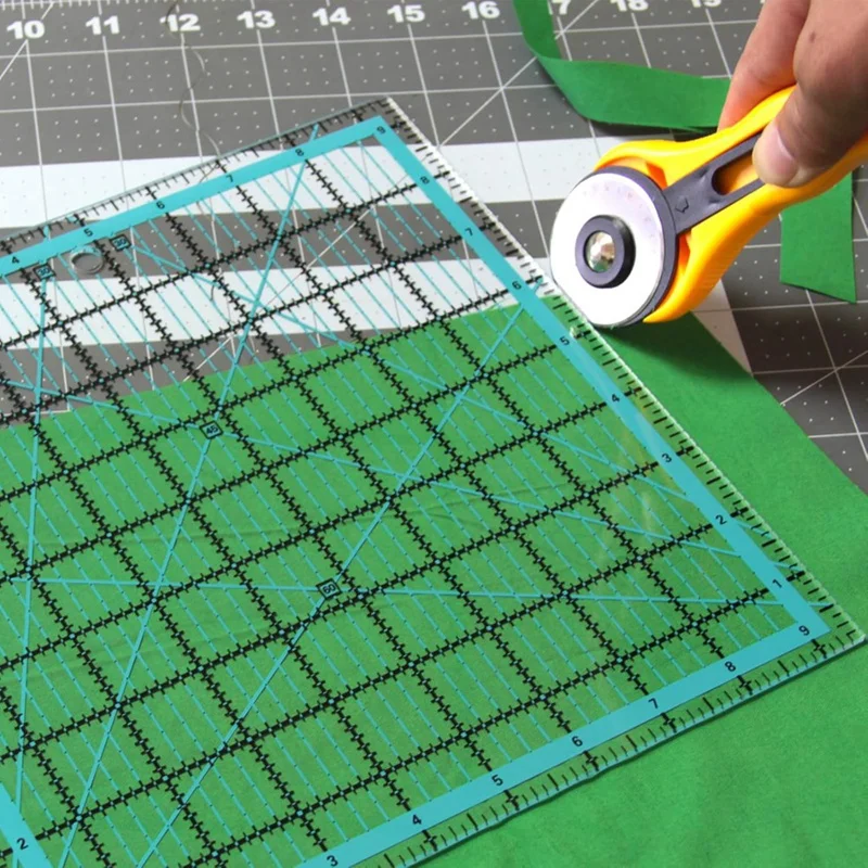 BAAG-4 Pezzi Righelli per quilting, Righelli e modelli per quilting, Righelli per quilting quadrati Righello per taglio tessuto per quilting e cucito