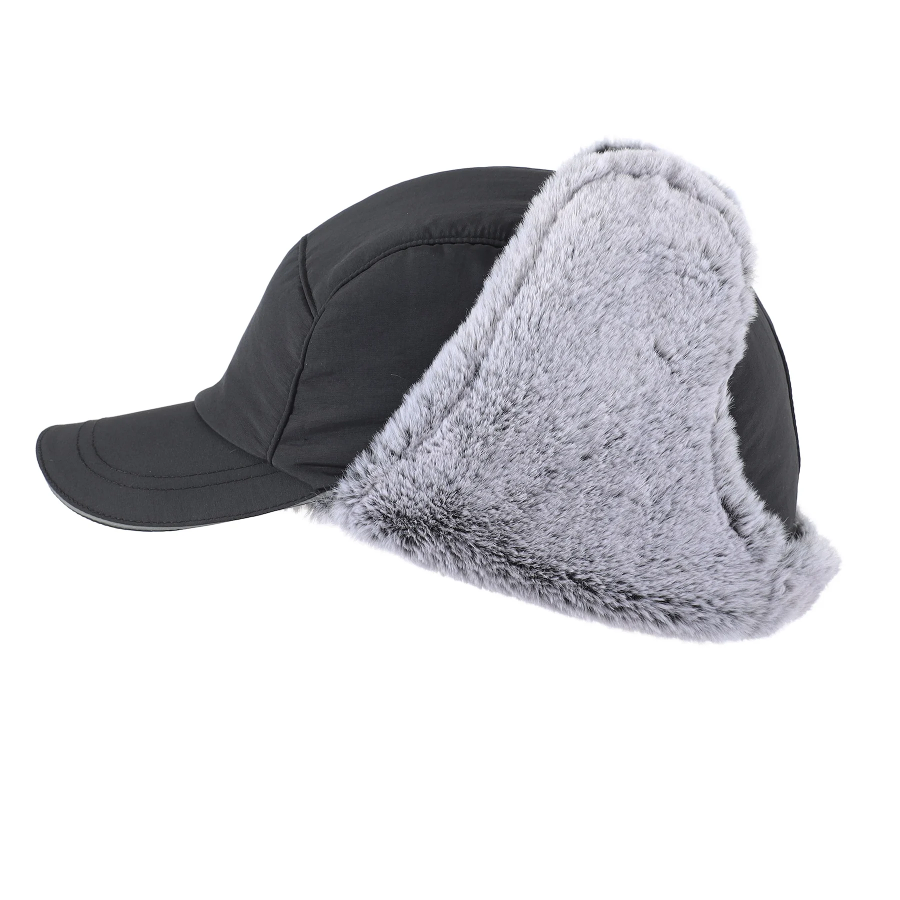 Connectyle Waterproof Mens Winter Hat Soft Fleece Lined Lightweight Earflaps Visor Hat Face Cover Warm Outdoor Hat