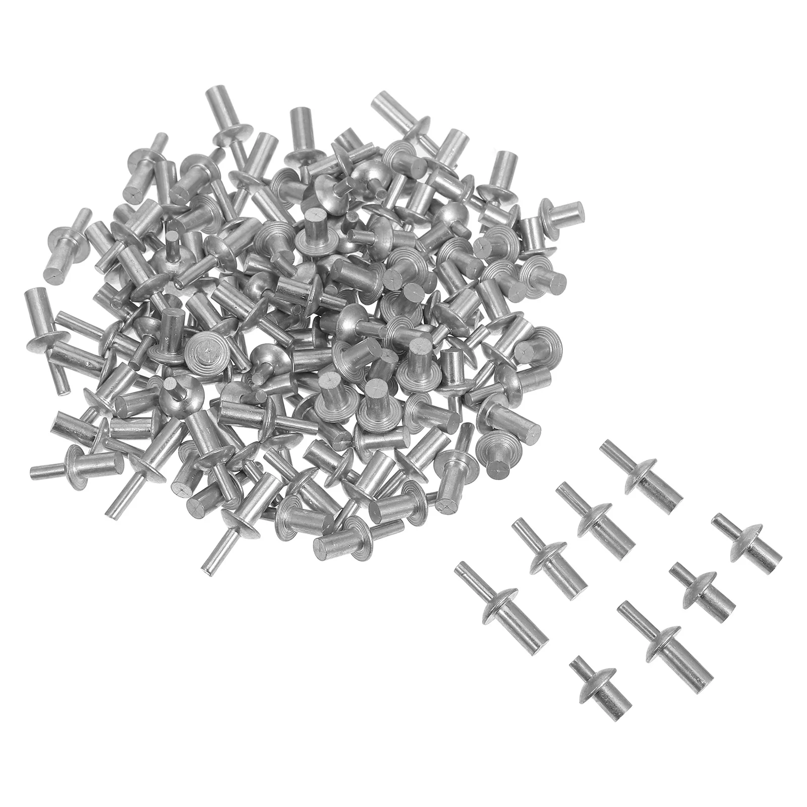 130 pezzi rivetti con nucleo in alluminio kit di espansione tipo bussare testa tonda multi formato M5 7 9 11mm uso domestico e macchinari