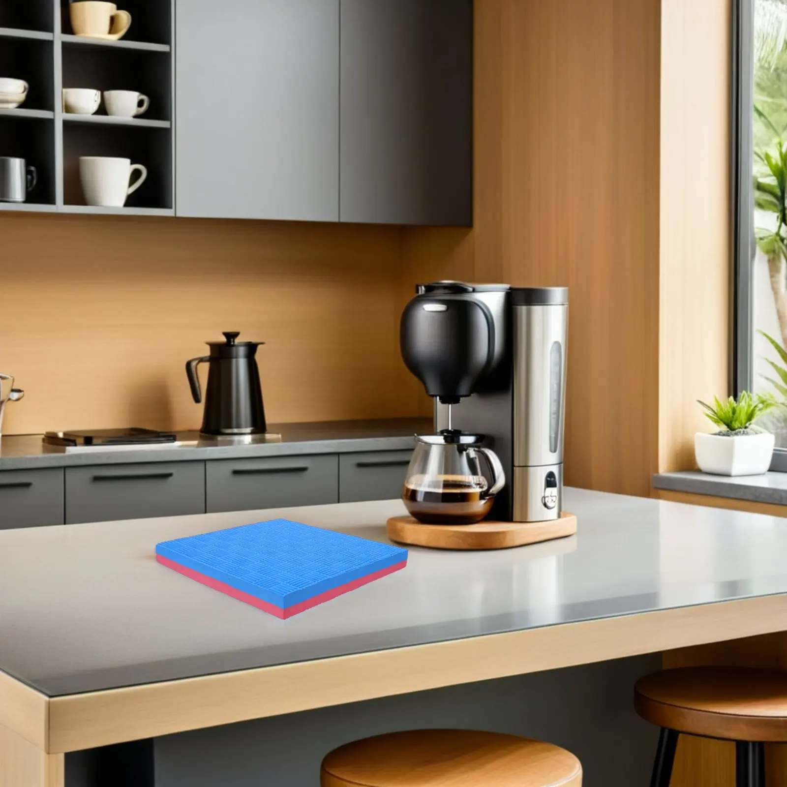 Blender Anti Vibration Mat 11.8x11.8 Kitchen Appliance Shock Absorption Pad Sound Dampening Mat Noise Reduction Countertop