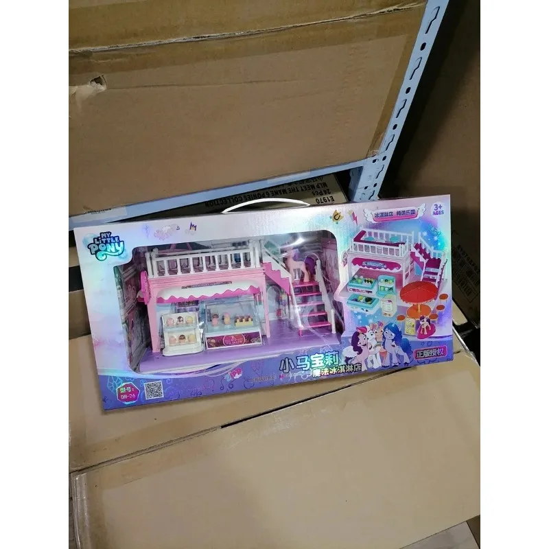 هاسبرو ماي ليتل بوني آيس كريم هاوس تجميعها لعبة مجسمة مجموعة ألعاب شخصية أكتون فتاة بنين لعب منزل هدية عيد ميلاد