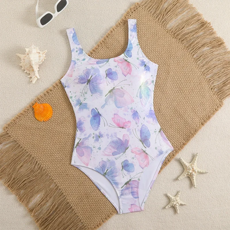 2025 nuevo traje de baño con estampado de escamas de sirena, traje de baño de una pieza para mujer, traje de baño deportivo de carreras, Monokini para mujer, ropa de playa