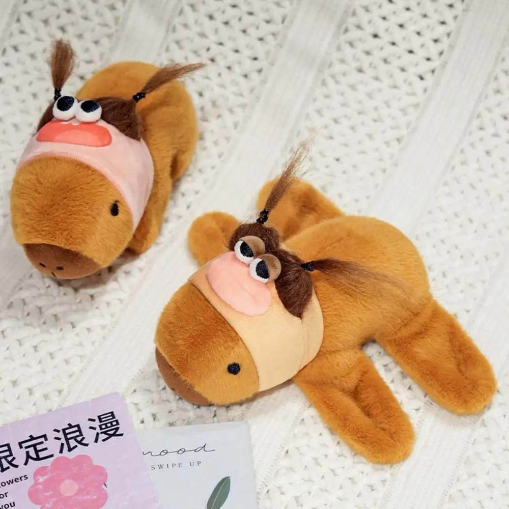 Simulation Capybara Slap Bracelet Soft Cartoon Rodent Plush Doll Slap Bracelet Wrist Style Cute Capybara Plush Wrist Band