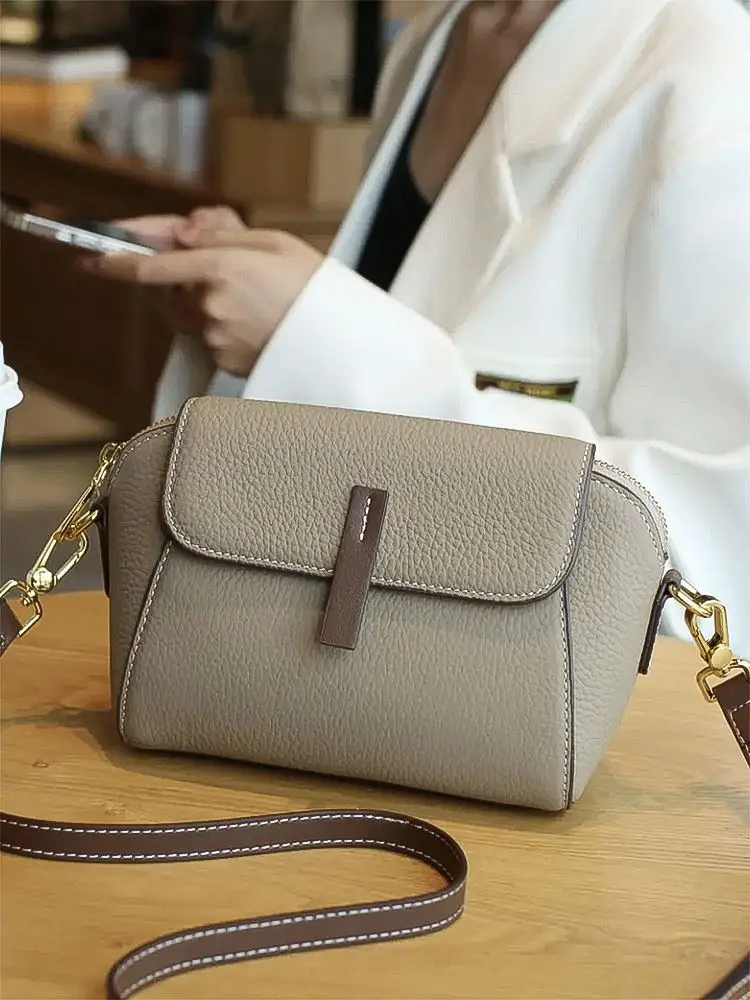 

Faionable Versatile Leather Crossbody Bag for Women Hong Kong ILIND New 2025 Small Square Bag Suitable for Middle-Aged Mothers