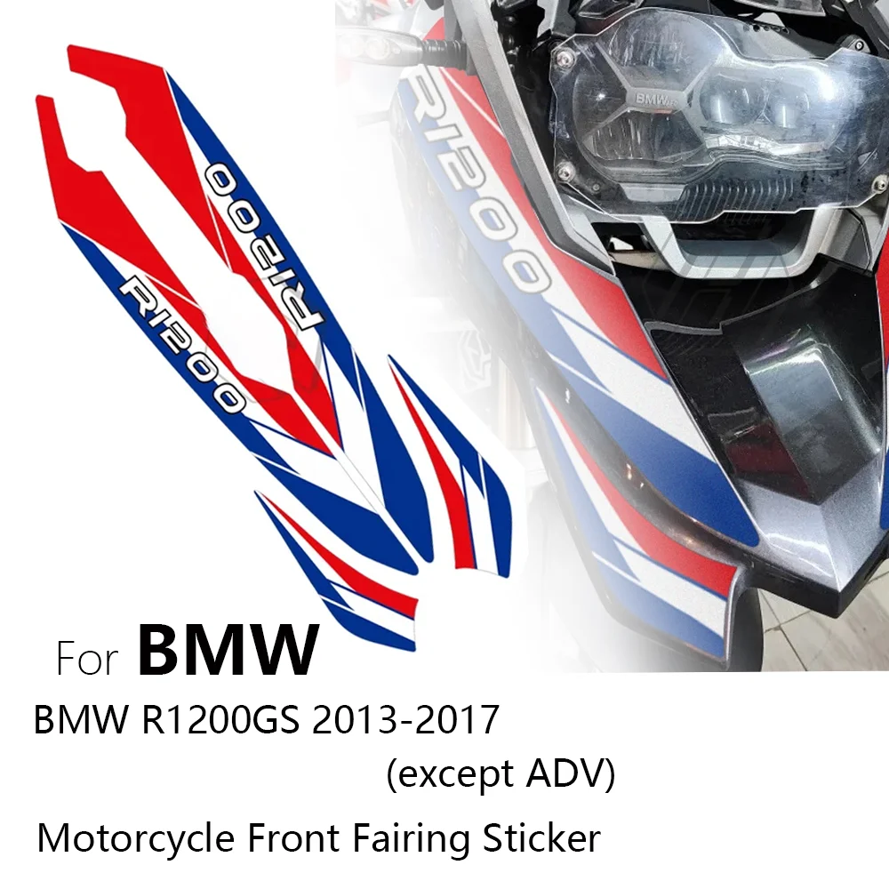 

For BMW R1200GS 2013-2017 not ADV Motorcycle Front Fairing Sticker Protection Motorcycle Front Fender Stickers Decals Decoration