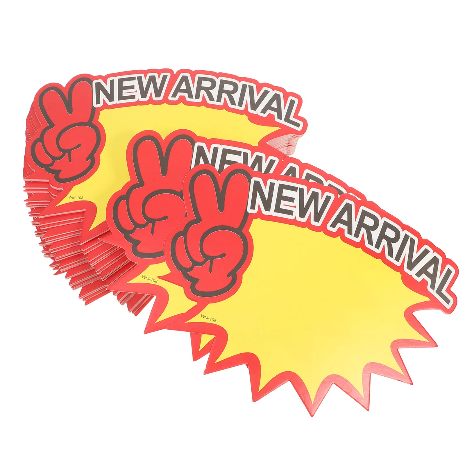 

100Pcs Blank Price Labels White Paper Retail Store Supermarket Sale Signs Advertising Tags for Commerce Display