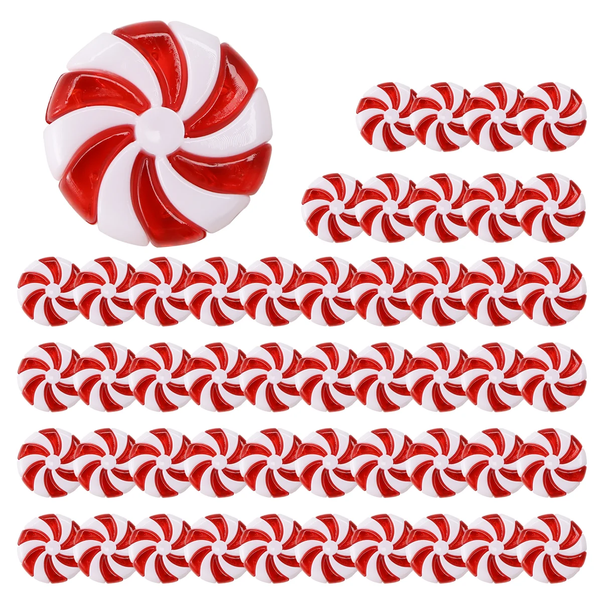 

50Pcs Christmas Decor Christmas Tree Hanging Ornaments for Holiday Decoration Favors 25mm