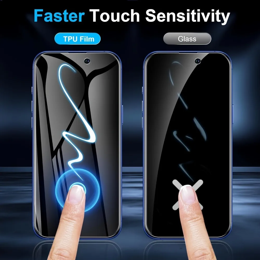 4Pcs Full Cover Privacy Hydrogel Film for iPhone 17 16 15 14 Pro Max 15 16 Plus Screen Protector for iPhone 13 12 11 Pro Air 17e view 4