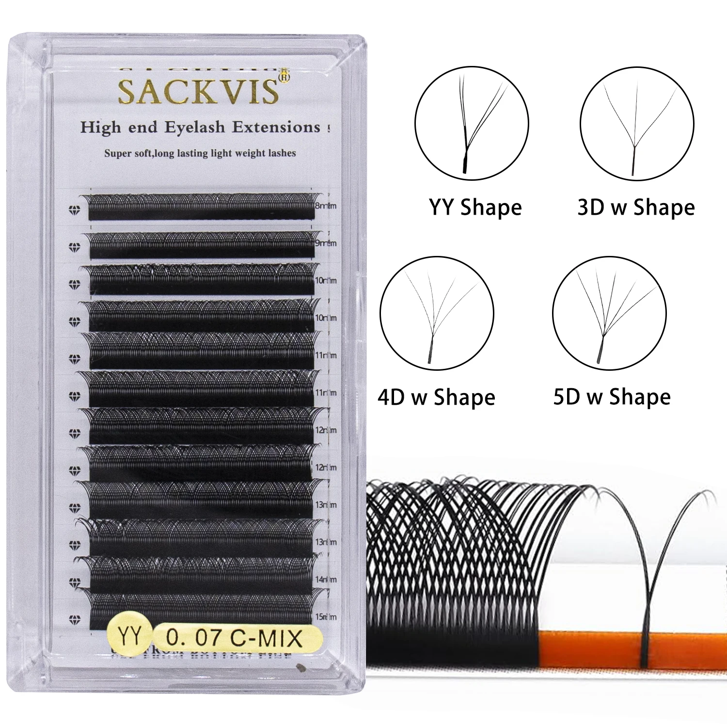 2D/3D/4D/5D/W Form Wimpern Verlängerung locken C/D Vorgefertigte Volumen Fan Falsche Wimpern natürliche Faux Nerz Wimpern Make-Up Liefert