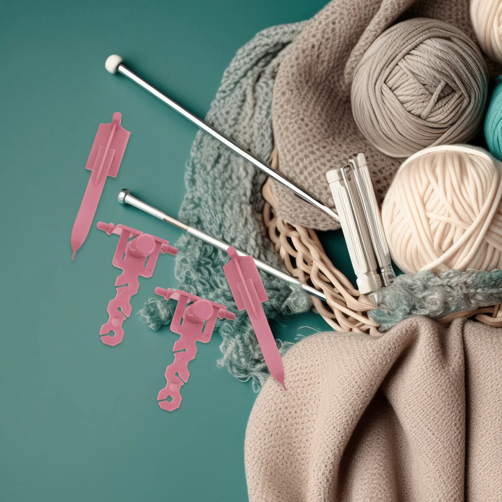 

1 Set Plastic Knitting Machine Needles Replacement Yarn Tensioners For Hand-Cranked Circular Knitting Machine Sewing Supplies