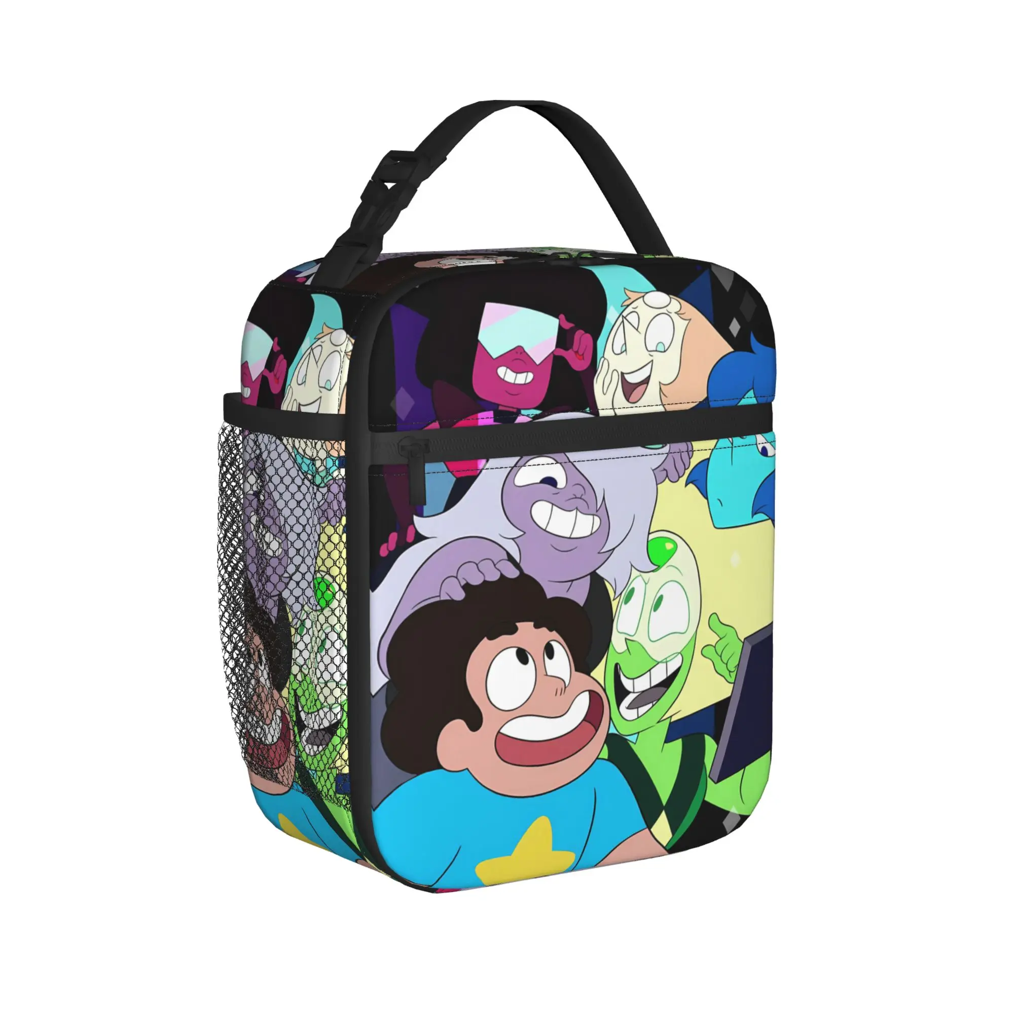Crystal Gems Steven Universe Lunch Bag For Child  Print Picnic Lunch Box Kawaii Convenient Oxford Cooler Bag