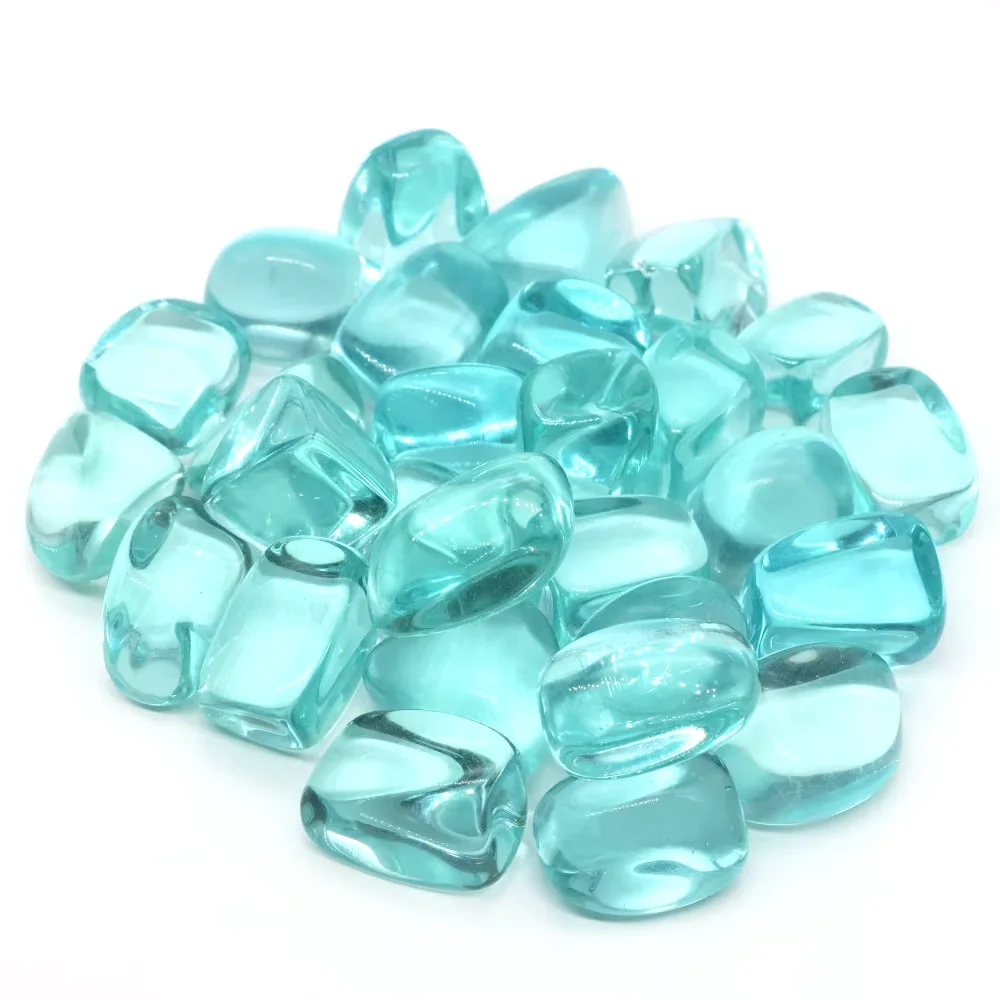 Ocean Blue Obsidian Tumbled Stones Healing Crystal Bulk Ore Gravel Quartz Specimen Minerals Tank Aquarium Home Decor Gemstones view 5