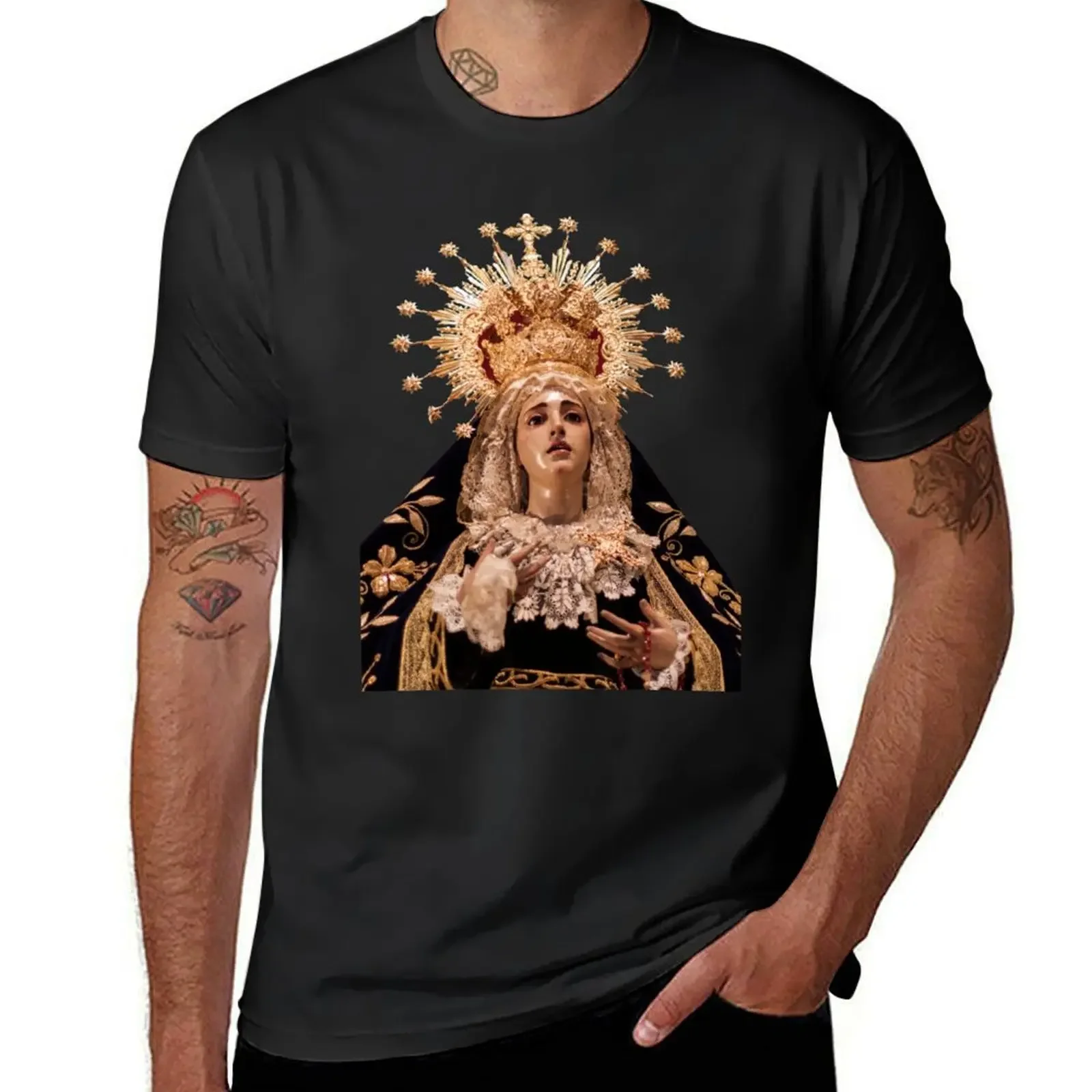 Virgin Mary Mother Mary Madonna T-Shirt tees anime summer top t shirt for men