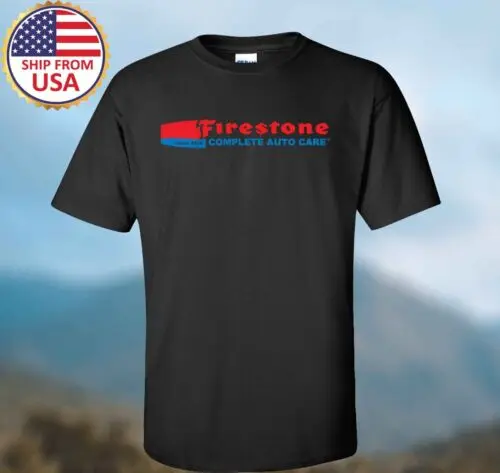 

FIRESTONE Complite Auto Care Men's Black T-shirt Size S-3XL