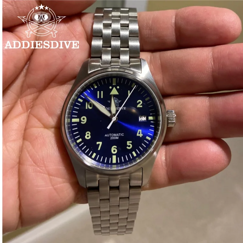 

ADDIESDIVE Watch Automatic Mechanical Diver Watch C3 Luminous men's watches divers Sapphire Crystal 200m dive watch NH35