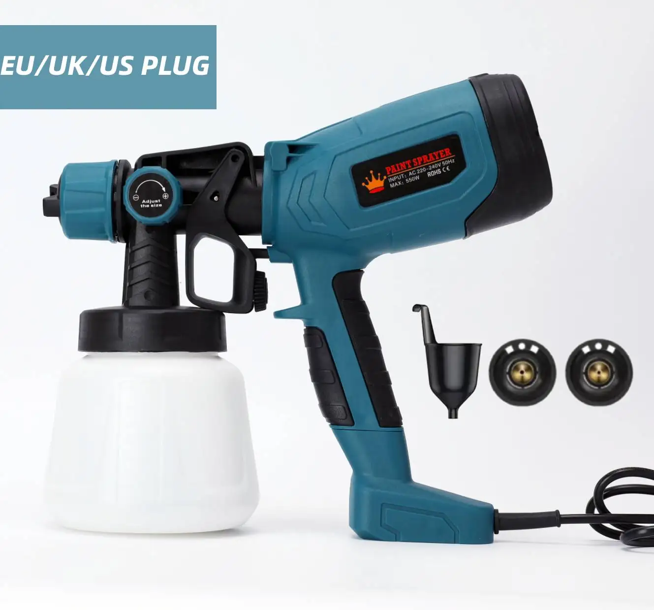 handheld-paint-sprayer-900ml-detachable-container-hvlp-spray-gun-with-nozzles-for-home-diy-furniture-cabinets-fence-painting