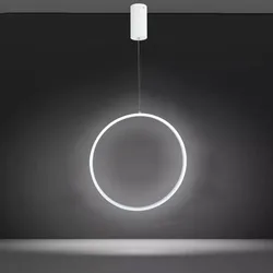 Modern LED Chandelier Lights Round Ring Circle Pendant Lamp Home For Living Room Lighting Indoor Black Lustre Chandelier Fixture