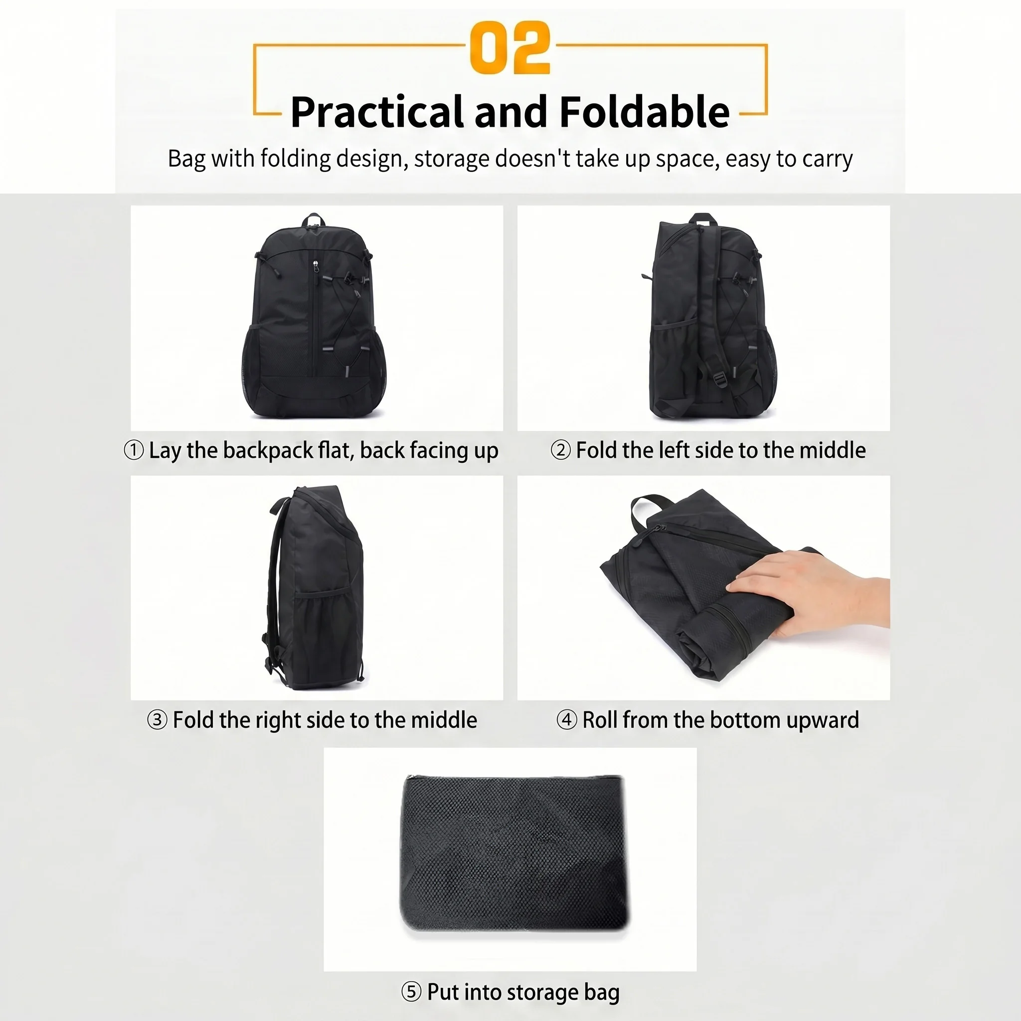 Portable Light Weight Backpack - Foldable Backpack Small review and price