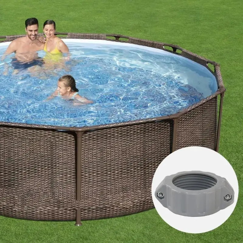 A0NC Multifauntal Split Nut Set Pool Kupplungsmutteranschluss Wasserrohr Kopplung Schraube Pool Reparaturzubehör für Pool