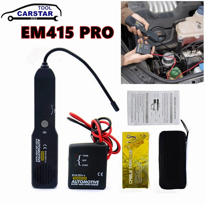 EM415PRO Automotive Short Cable Tracker & Open Wire Finder Universal EM415 PRO 6-42V DC Find Car Short Circuit Wire