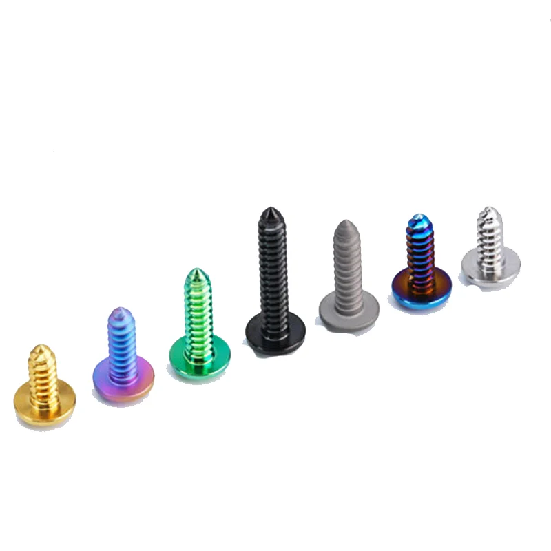 5pcs Titanium Alloy Self Tapping Screw M4 M5 M6 Length 10-55mm Umbrella Head Motorcycle Electric Car Shell Self-tapping Screws