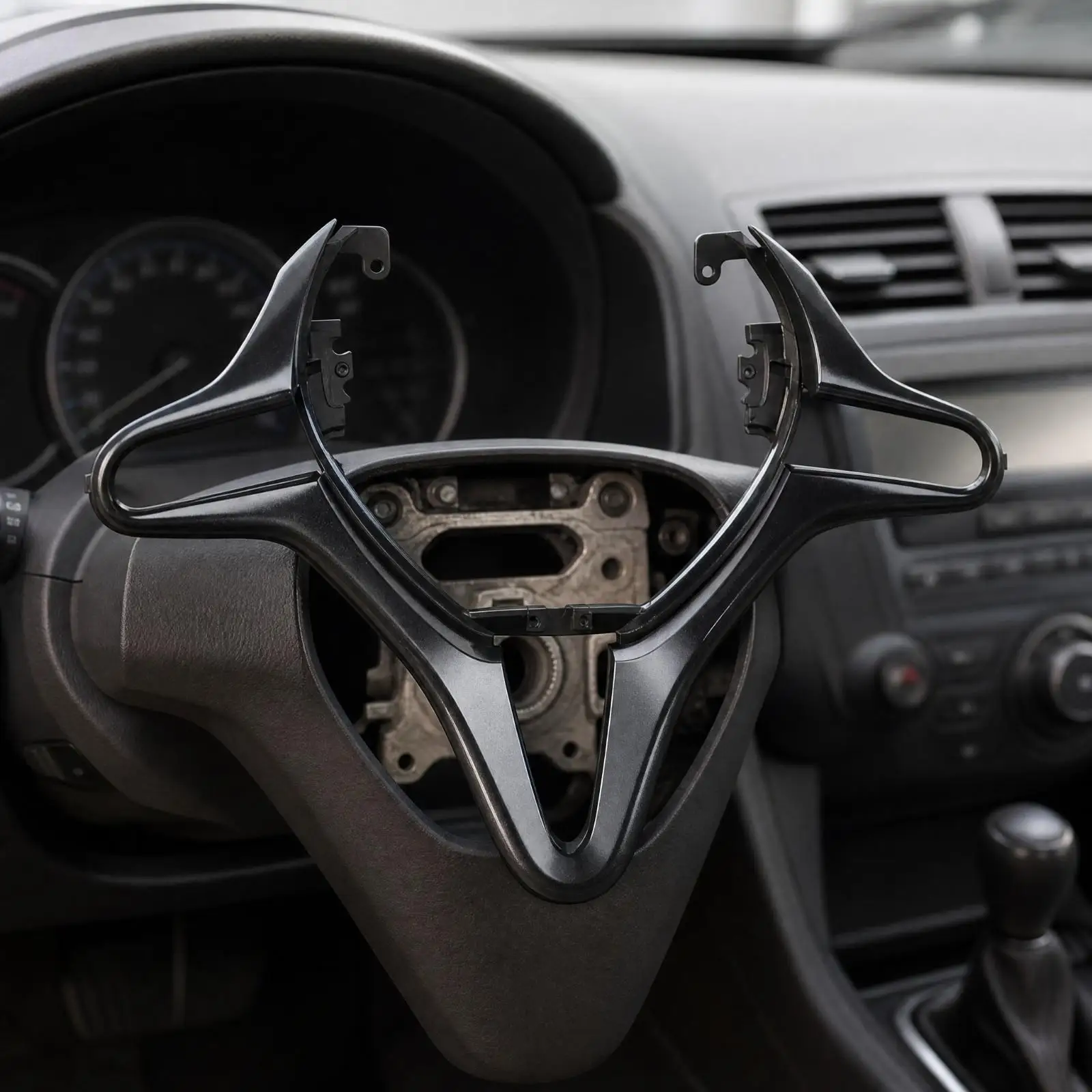 Steering Spoke Trim Frame | Molded Construction, built-in Mounting Tabs, Steering Wheel Cover Trim