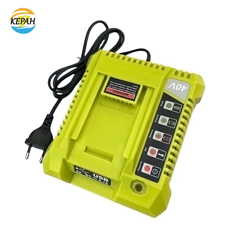 OP401 Li ion Battery Charger for Ryobi 40V Lithium ion Battery, OP4050A, OP4015, OP400A, OP4026, OP4030, OP4040, OP4050, OP403A