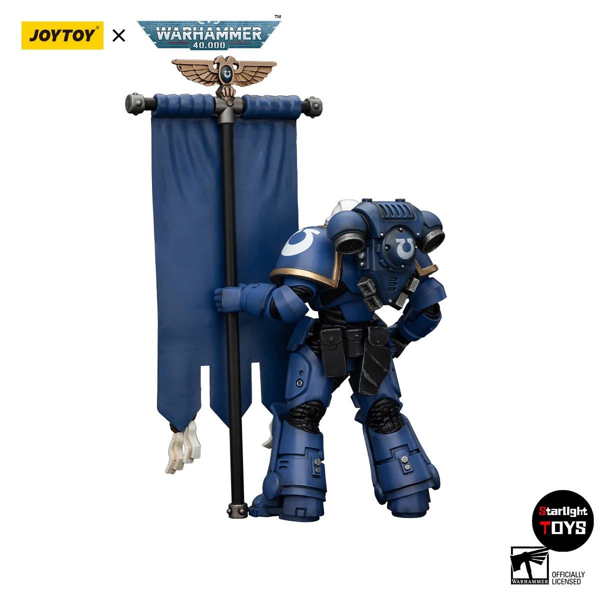 

【24 Hours Delivery】JOYTOY Warhammer 40K Ultramarines Heroes of The Chapter Primaris Ancient Posca 1/18 Action Figure
