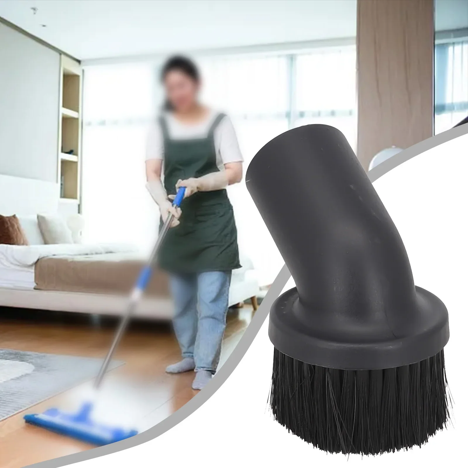 44mm Vacuum Cleaner Accessory Parts Brush Head PP Round Brush Inner Diameter 44mm Accessories Shelves Gap, Bed, Sofa, Table