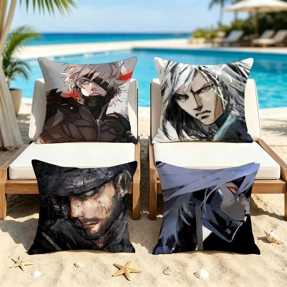 M-Metal Gear Solid Raiden  Square Pillow Case Multi Sizes For Car Home Bedroom Decor Custom Valentine Gifts