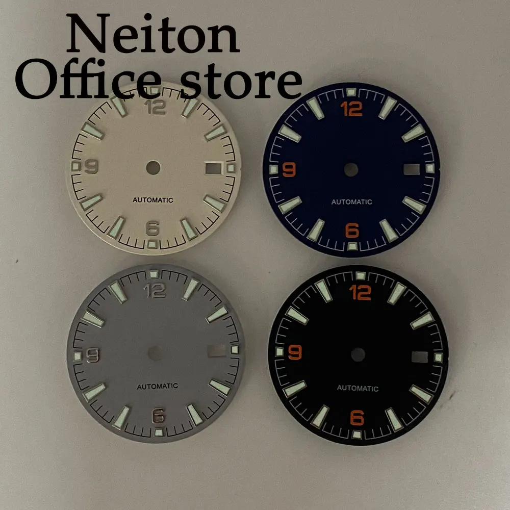 NEITON 31mm sterile watch dial luminous fit NH35 NH34 NH36 movement