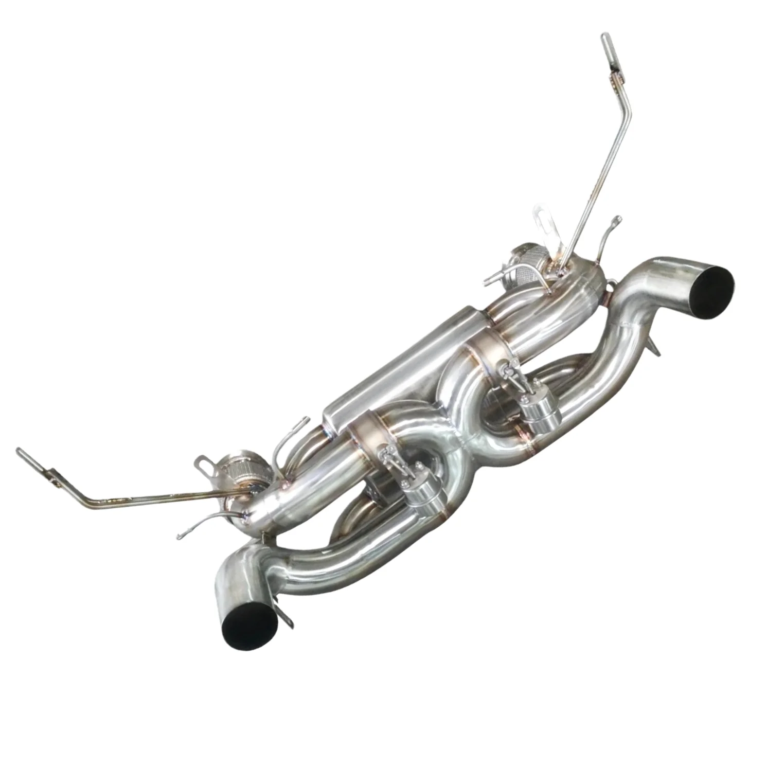 The Sports Car Sound cat Back Exhaust Pipe for Lamborghini Huracan EVO 2019-2023 Muffler with Vacuum Valve Perfectly Installed